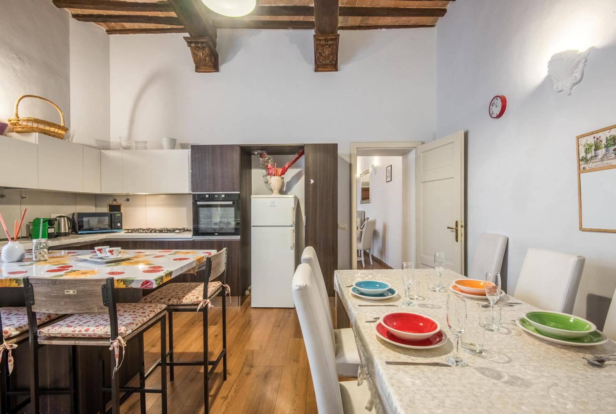 Incantevole Appartamento Banchi Di Sopra Siena Buitenkant foto