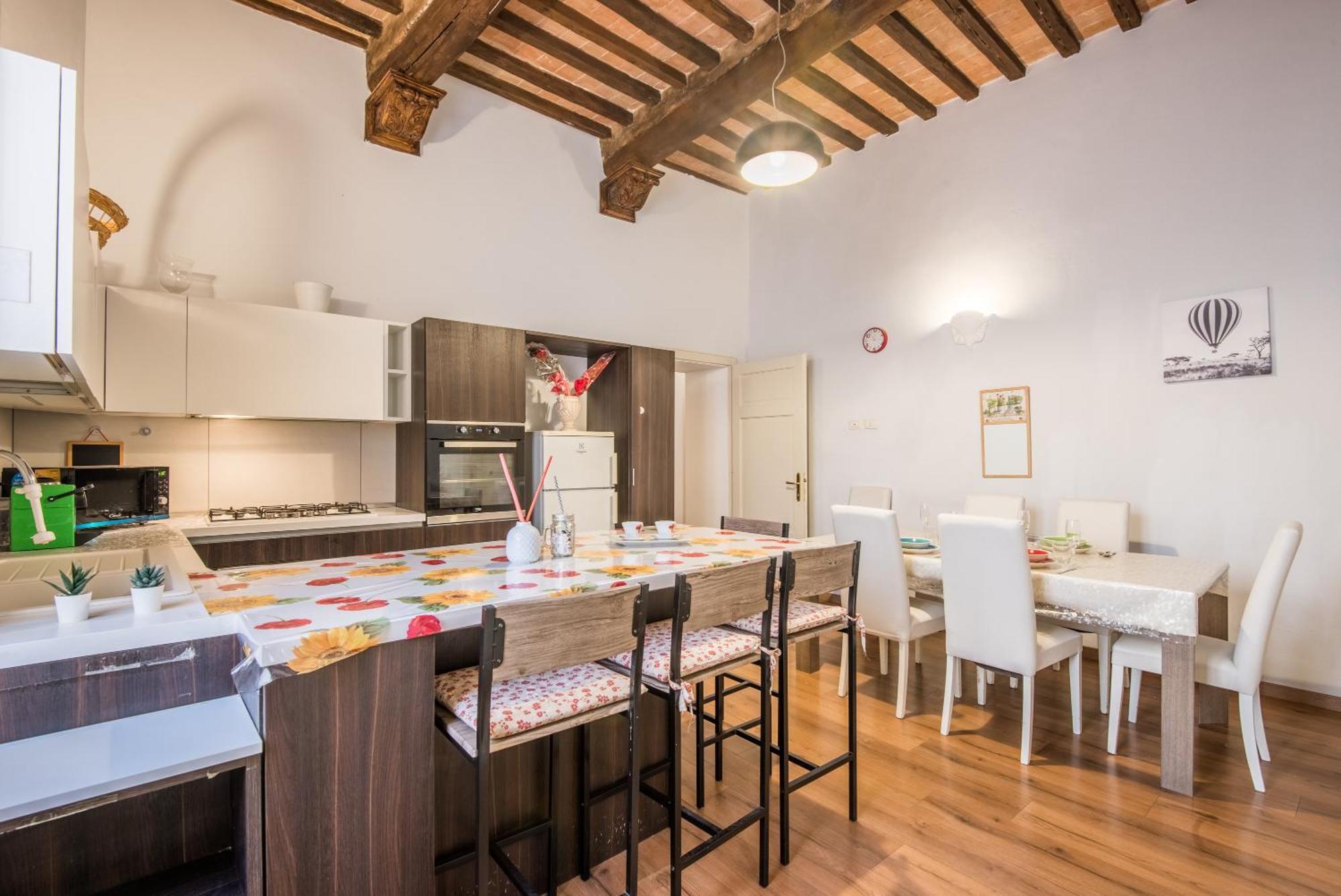 Incantevole Appartamento Banchi Di Sopra Siena Buitenkant foto