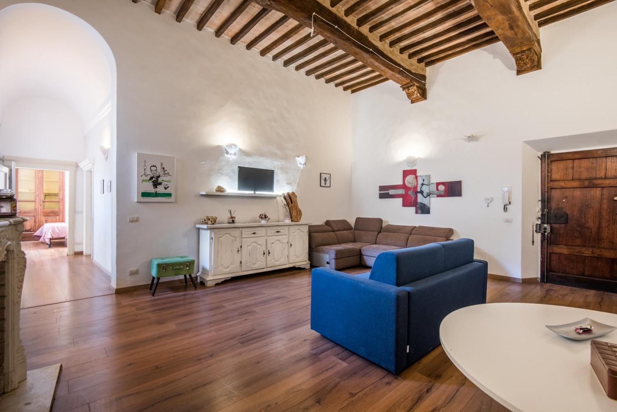 Incantevole Appartamento Banchi Di Sopra Siena Buitenkant foto