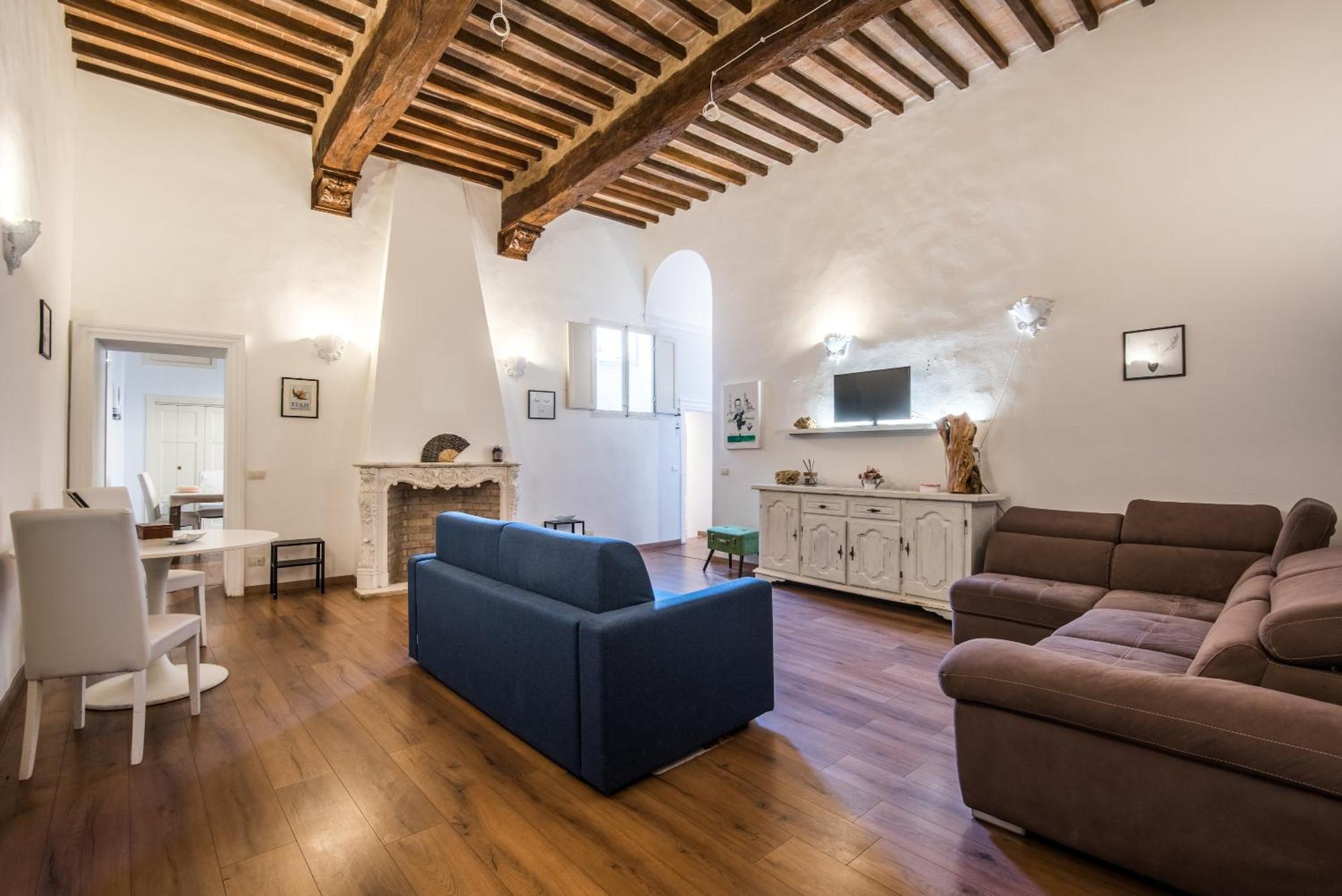 Incantevole Appartamento Banchi Di Sopra Siena Buitenkant foto