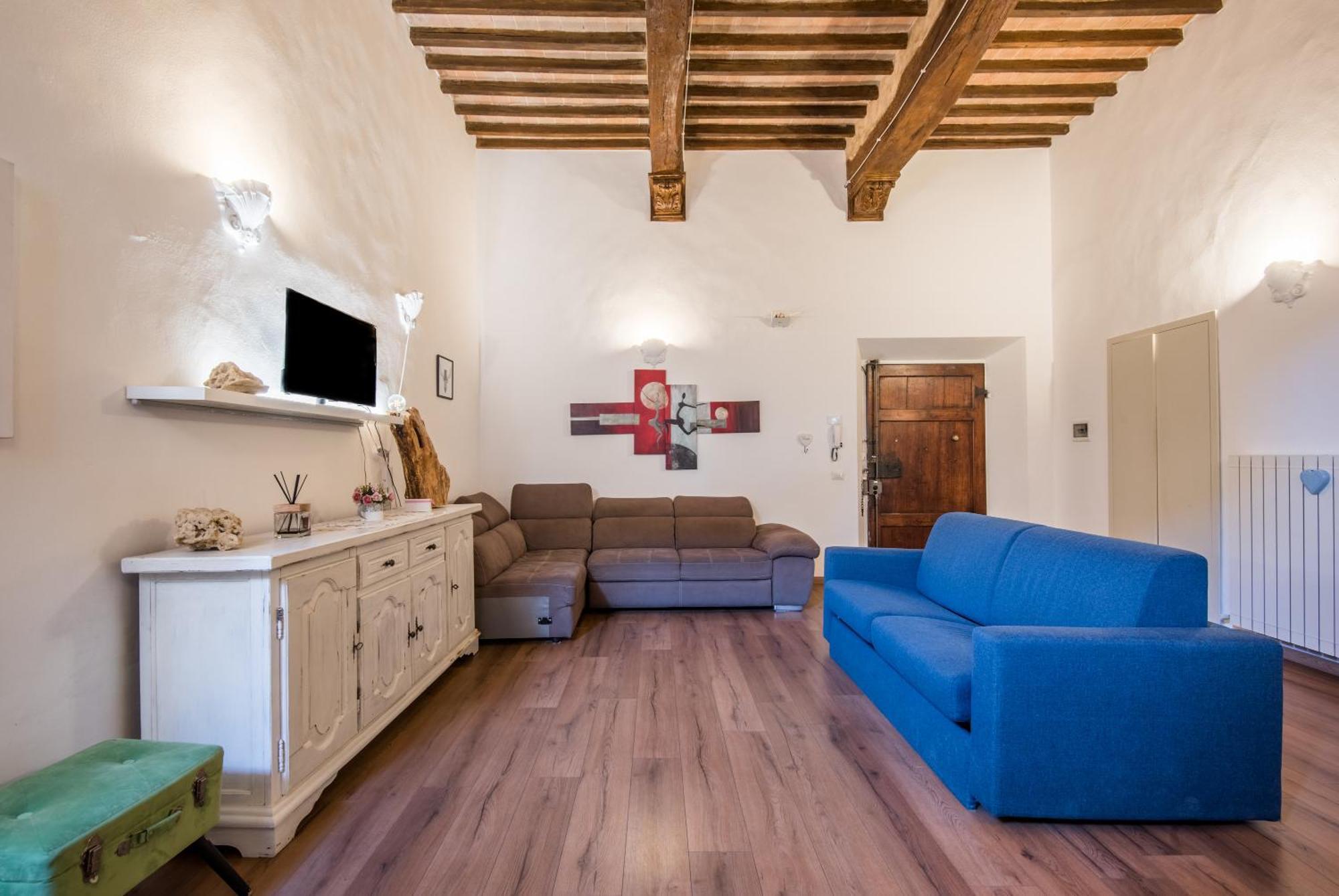 Incantevole Appartamento Banchi Di Sopra Siena Buitenkant foto
